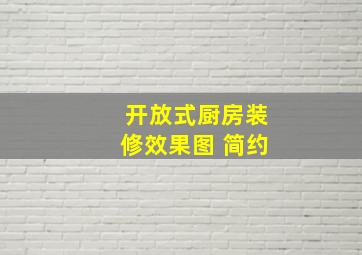 开放式厨房装修效果图 简约